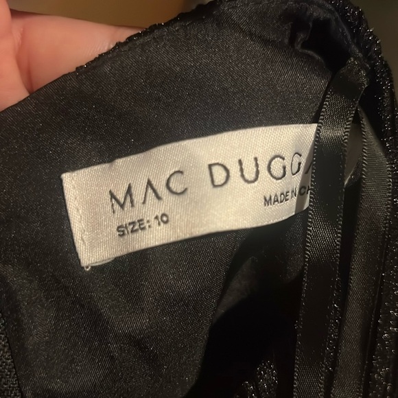 Mac Duggal 30750 NWOT SHIMMERING 3/4 SLEEVE A-LINE MIDI DRESS - Picture 5 of 5